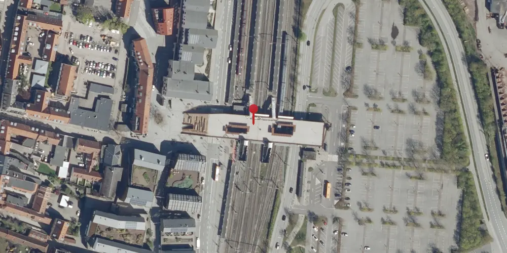 Historisk kort over Køge Station Historisk kort over Køge Station