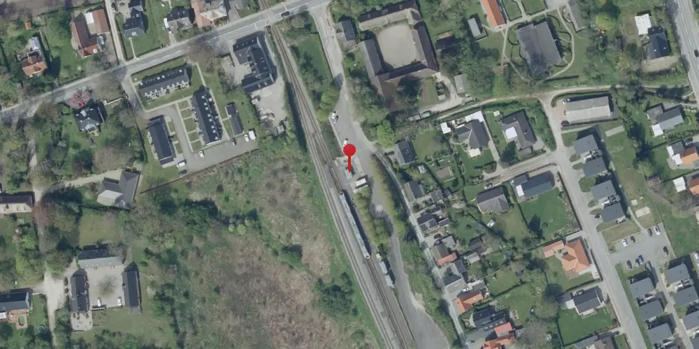 Historisk kort over Højby (Fyn) Trinbræt