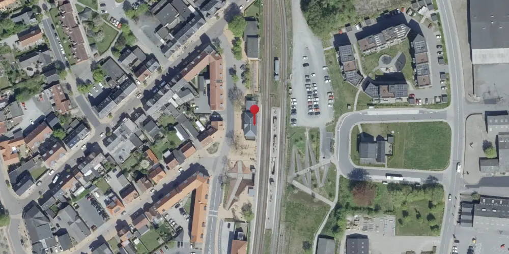 Historisk kort over Ringe Station