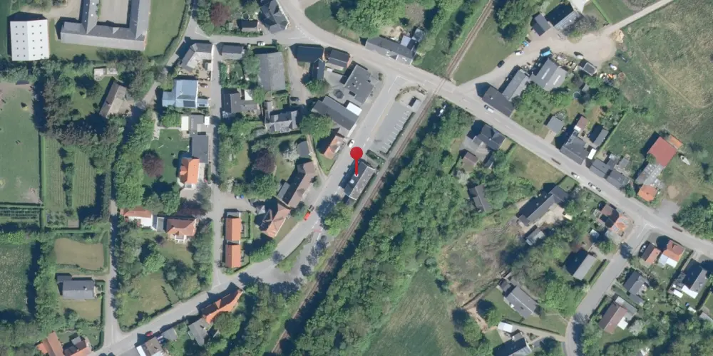 Historisk kort over Uglev Station [1900-1965]