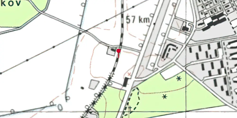 Historisk kort over Hessel Letbanestation Historisk kort over Hessel Letbanestation