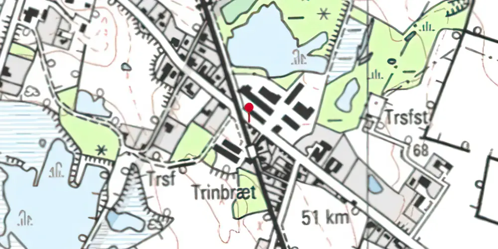 Historisk kort over Stenstrup Syd Trinbræt med Sidespor Historisk kort over Stenstrup Syd Trinbræt med Sidespor
