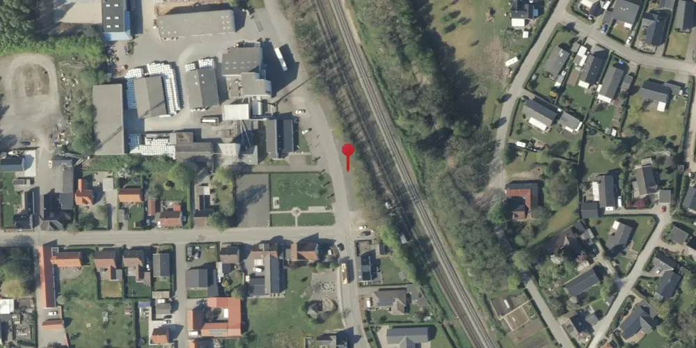 Historisk kort over Pjedsted Station [1922-1971]
