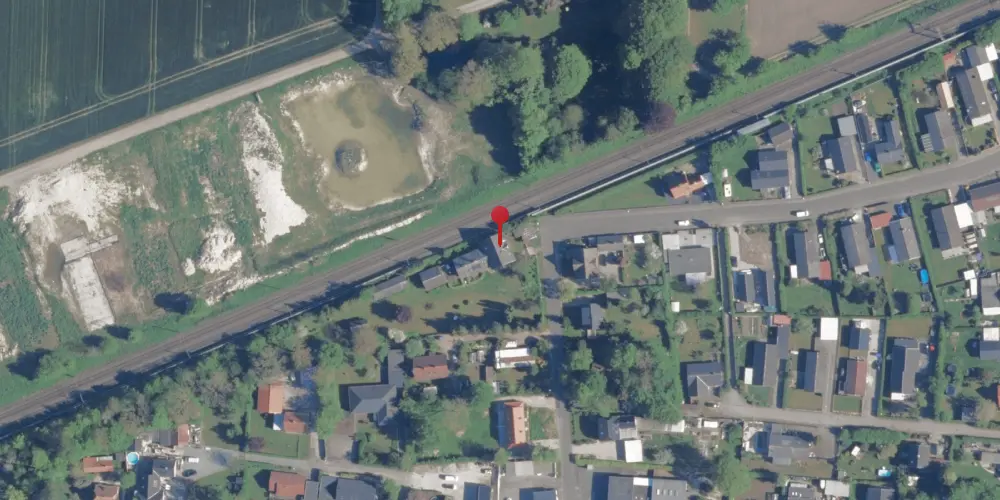 Historisk kort over Fjenneslev Holdeplads [1893-1900]