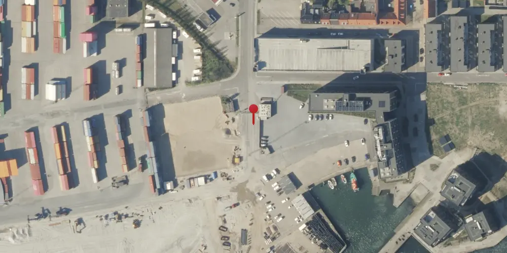 Historisk kort over Fredericia Færgestation Historisk kort over Fredericia Færgestation