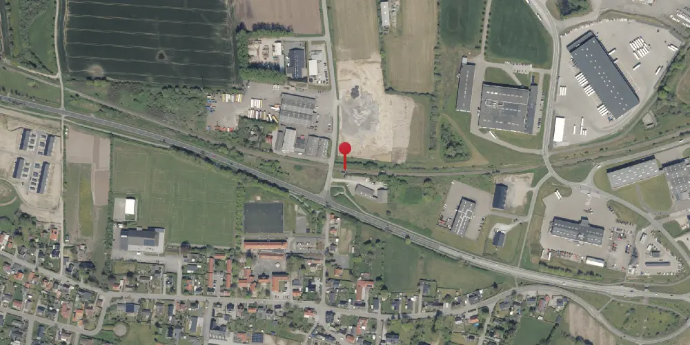 Historisk kort over Hammelev (Sønderjylland) Station [1922-1953]