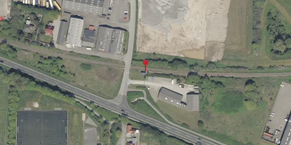 Historisk kort over Hammelev (Sønderjylland) Station [1922-1953]