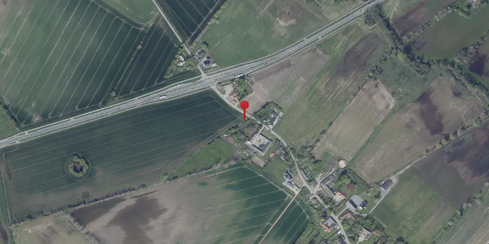 Historisk kort over Vester Kærby Trinbræt