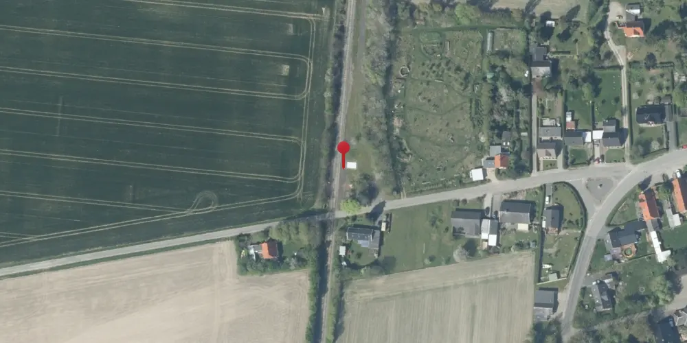 Historisk kort over Marrebæk Billetsalgssted [1954-1959]