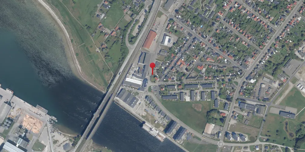 Historisk kort over Masnedsund Perronhal Historisk kort over Masnedsund Perronhal
