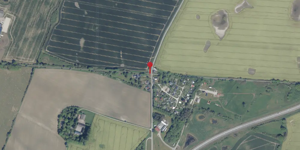 Historisk kort over Ladby Sjælland Trinbræt