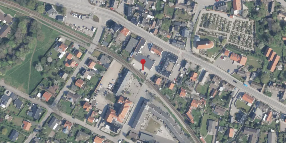 Historisk kort over Gilleleje "midlertidig" Station [1916-1918]
