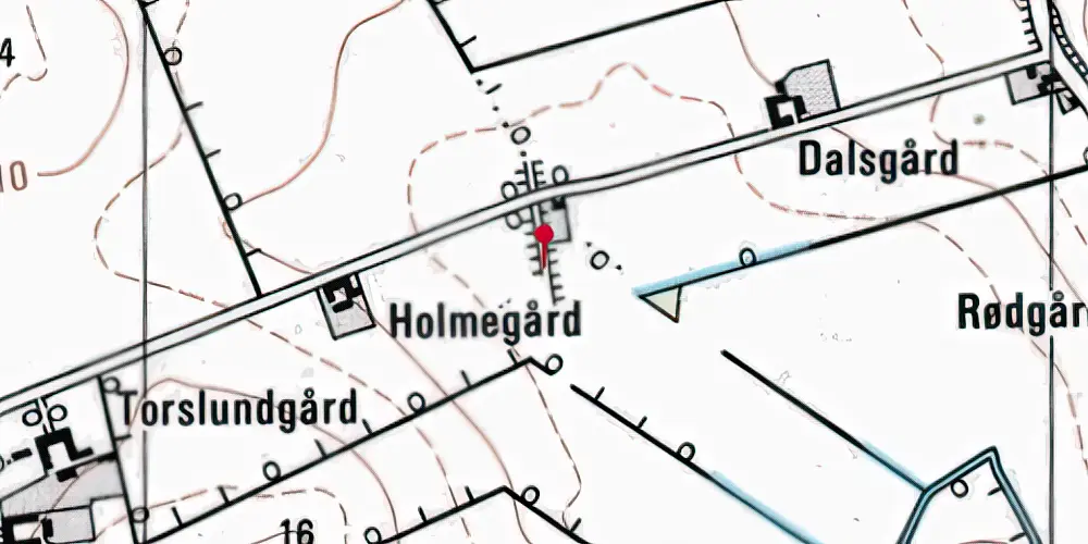 Historisk kort over Tårup Trinbræt med Sidespor Historisk kort over Tårup Trinbræt med Sidespor