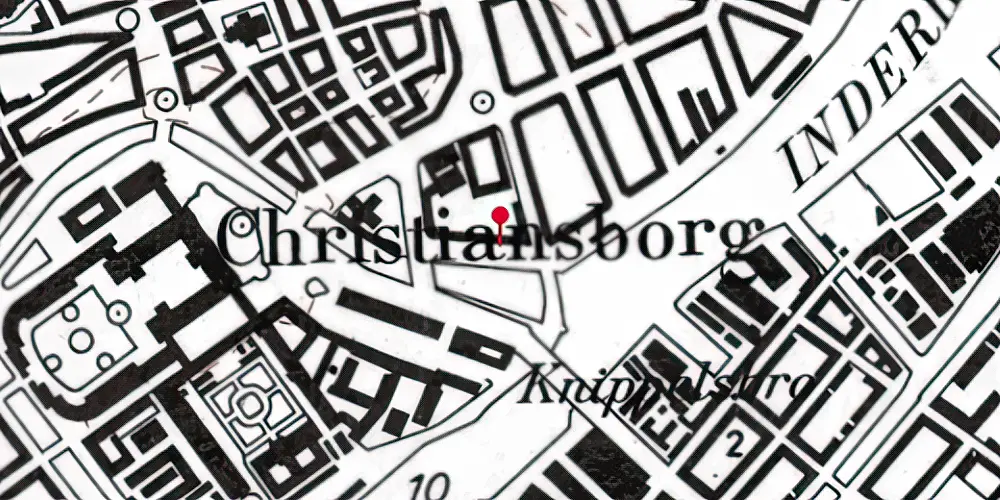 Historisk kort over Havnegade Havnebanestation Historisk kort over Havnegade Havnebanestation