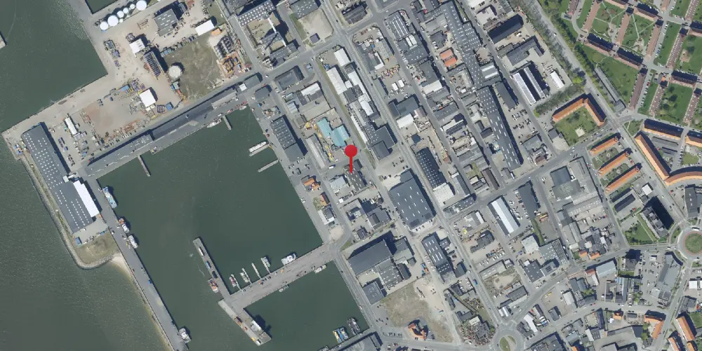 Historisk kort over Esbjerg ny Havn Godsekspeditionen Historisk kort over Esbjerg ny Havn Godsekspeditionen