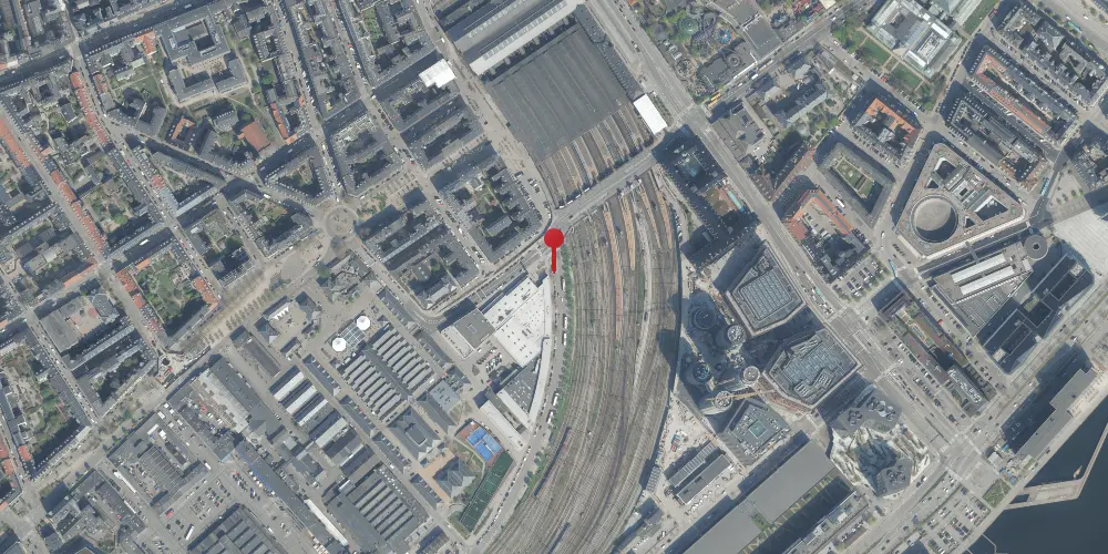 Historisk kort over Kjøbenhavns Kvægtorv Station Historisk kort over Kjøbenhavns Kvægtorv Station