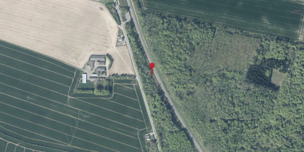 Historisk kort over Alslev Skov Blokpost Historisk kort over Alslev Skov Blokpost