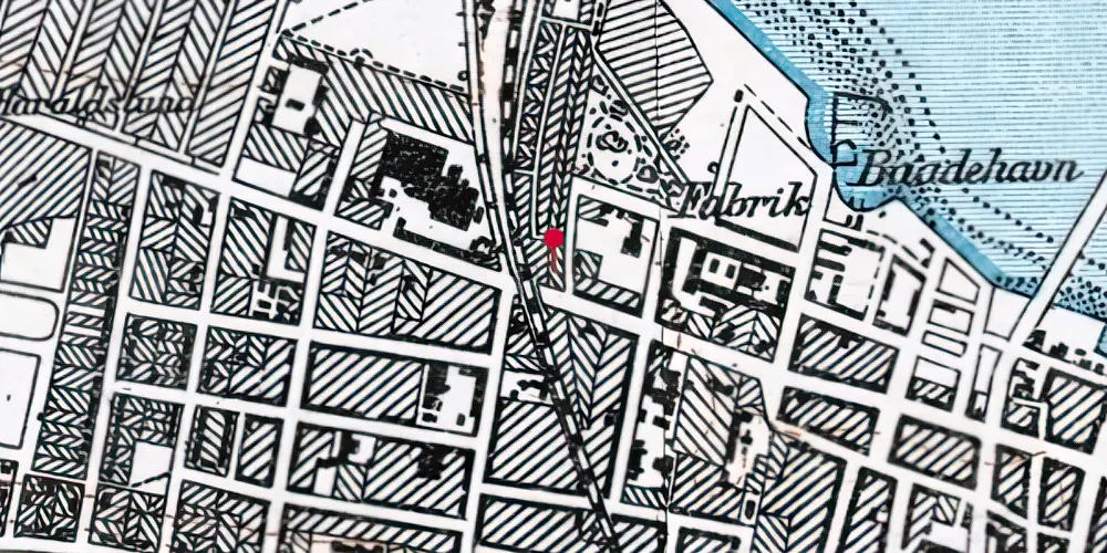 Historisk kort over Kastetvej Blokpost Historisk kort over Kastetvej Blokpost