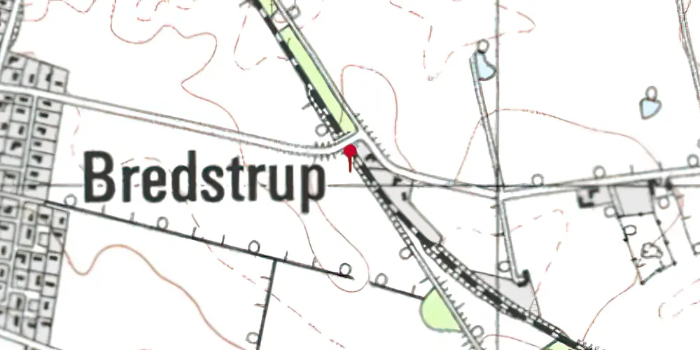 Historisk kort over Stallerup Forgreningsstation Historisk kort over Stallerup Forgreningsstation