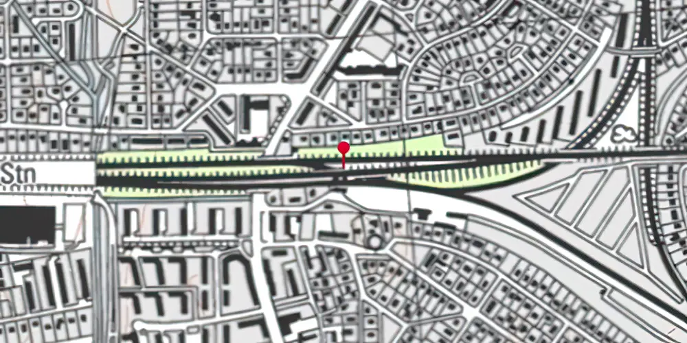 Historisk kort over Vigerslev Forgreningsstation Historisk kort over Vigerslev Forgreningsstation