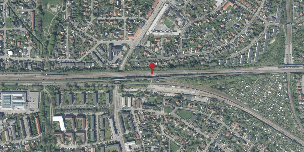 Historisk kort over Vigerslev Forgreningsstation Historisk kort over Vigerslev Forgreningsstation