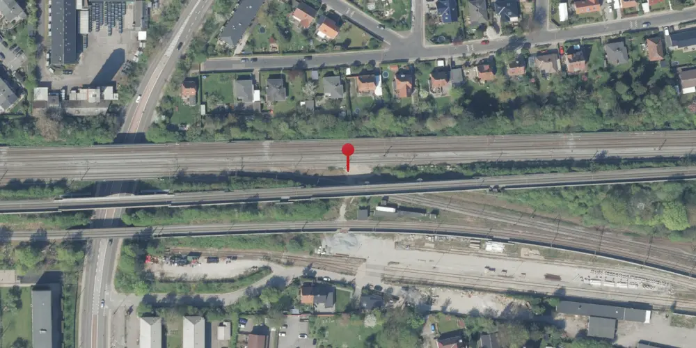 Historisk kort over Vigerslev Forgreningsstation Historisk kort over Vigerslev Forgreningsstation