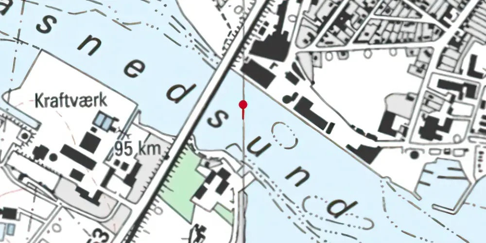 Historisk kort over Masnedsundbroen Jernbanebro Historisk kort over Masnedsundbroen Jernbanebro