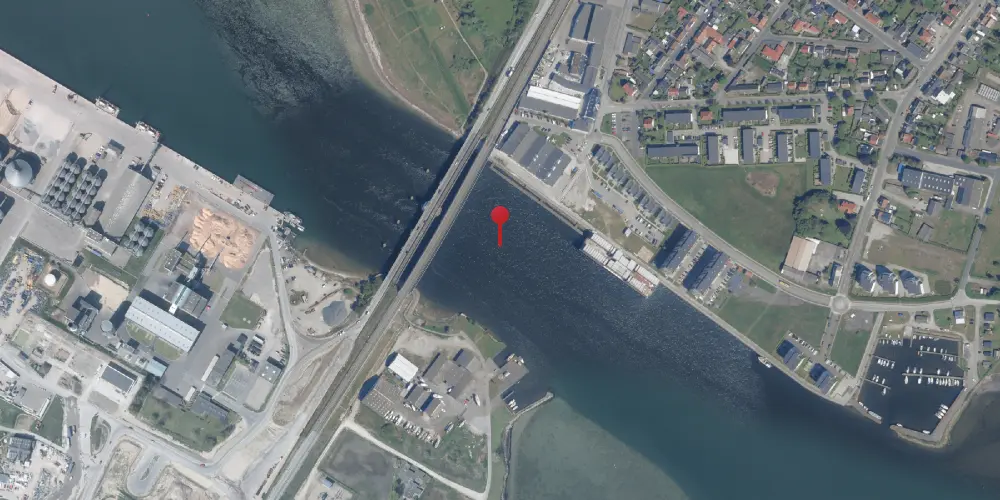 Historisk kort over Masnedsundbroen Jernbanebro Historisk kort over Masnedsundbroen Jernbanebro