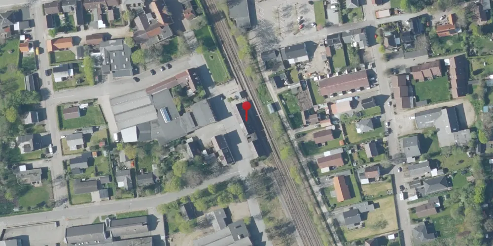 Historisk kort over Lem Station [1875-1970]