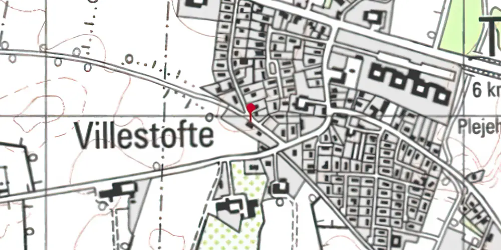 Historisk kort over Villestofte Station Historisk kort over Villestofte Station