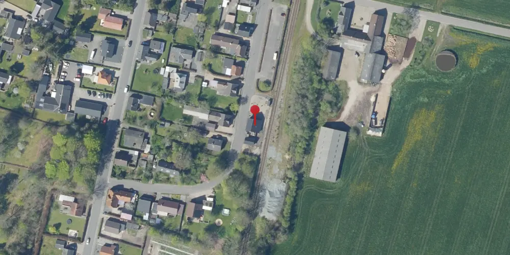 Historisk kort over Vrøgum Station [1903-1968]