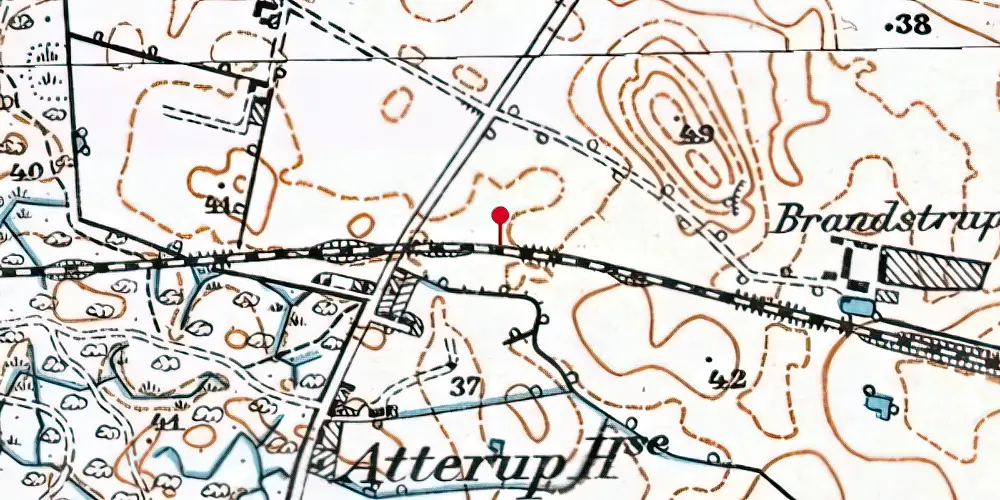 Historisk kort over Orebo Sidespor Historisk kort over Orebo Sidespor
