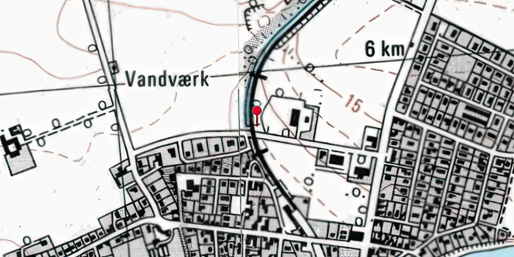 Historisk kort over Rødvig Trinbræt Historisk kort over Rødvig Trinbræt