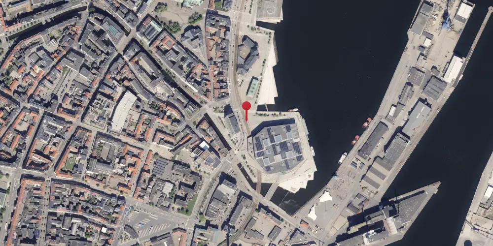 Historisk kort over Dokk1 Letbanestation