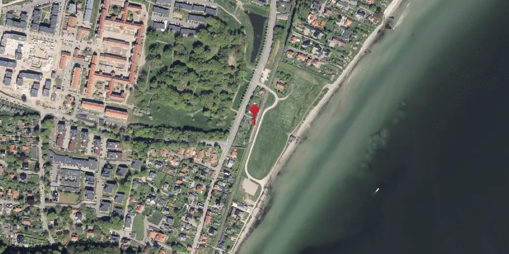 Historisk kort over Risskov Strandpark Letbanestation Historisk kort over Risskov Strandpark Letbanestation