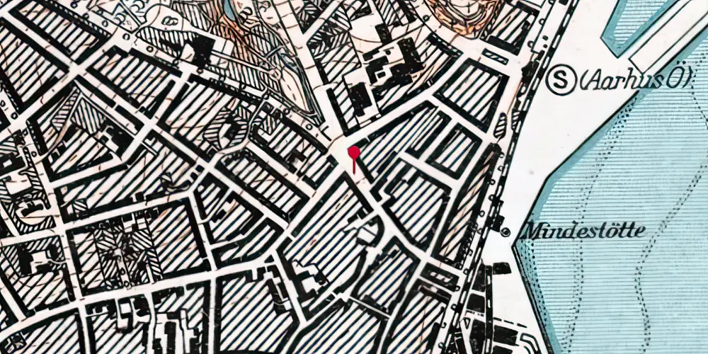 Historisk kort over Nørreport Aarhus Letbanestation Historisk kort over Nørreport Aarhus Letbanestation