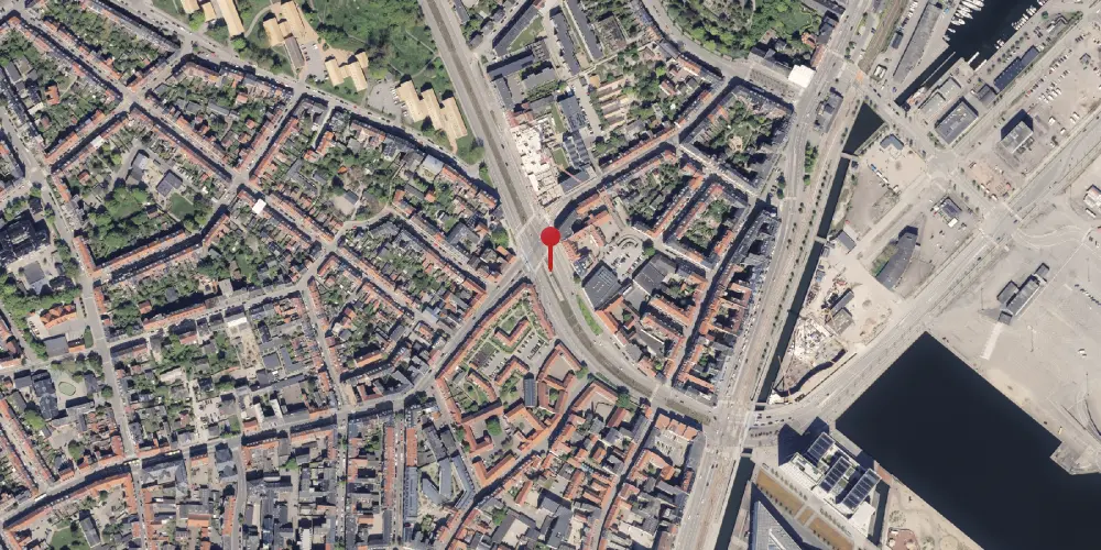 Historisk kort over Nørreport Aarhus Letbanestation Historisk kort over Nørreport Aarhus Letbanestation