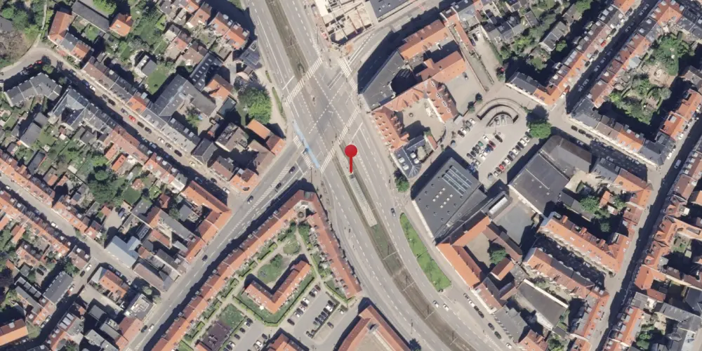 Historisk kort over Nørreport Aarhus Letbanestation Historisk kort over Nørreport Aarhus Letbanestation