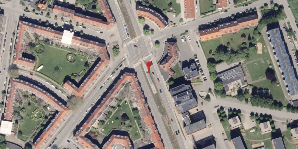 Historisk kort over Stjernepladsen Letbanestation