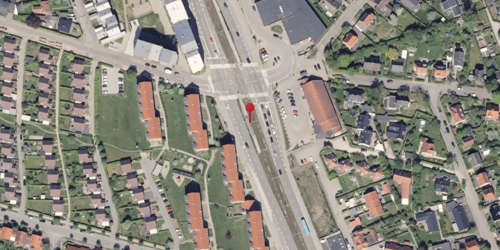 Historisk kort over Stockholmsgade Letbanestation Historisk kort over Stockholmsgade Letbanestation
