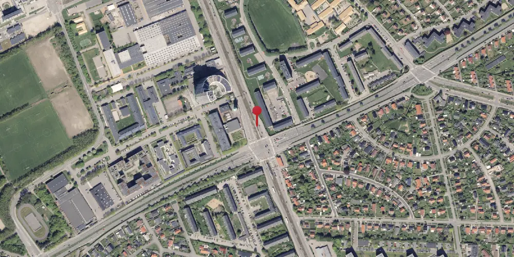 Historisk kort over Vandtårnet (Ringvejen) Letbanestation