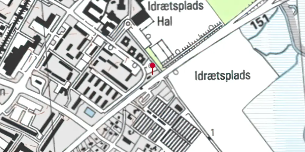 Historisk kort over Ishøj Strand - ARKEN Letbanestation