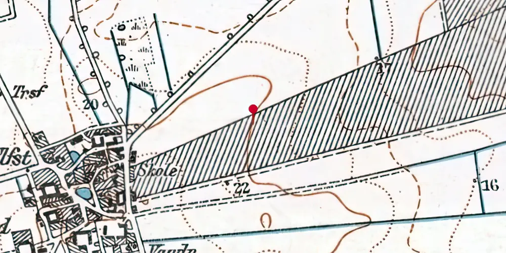 Historisk kort over Glostrup Ejby Letbanestation Historisk kort over Glostrup Ejby Letbanestation
