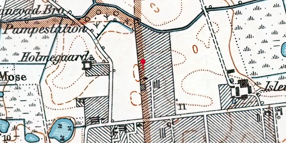 Historisk kort over Rødovre Nord Letbanestation Historisk kort over Rødovre Nord Letbanestation