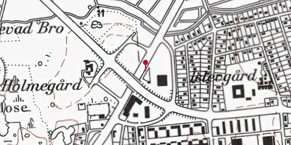 Historisk kort over Rødovre Nord Letbanestation Historisk kort over Rødovre Nord Letbanestation