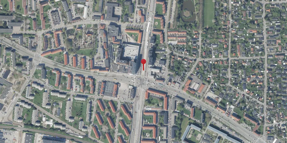 Historisk kort over Herlev Bymidte Letbanestation
