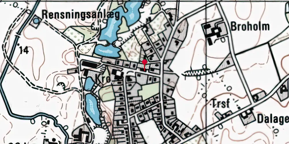 Historisk kort over Harndrup Station Historisk kort over Harndrup Station