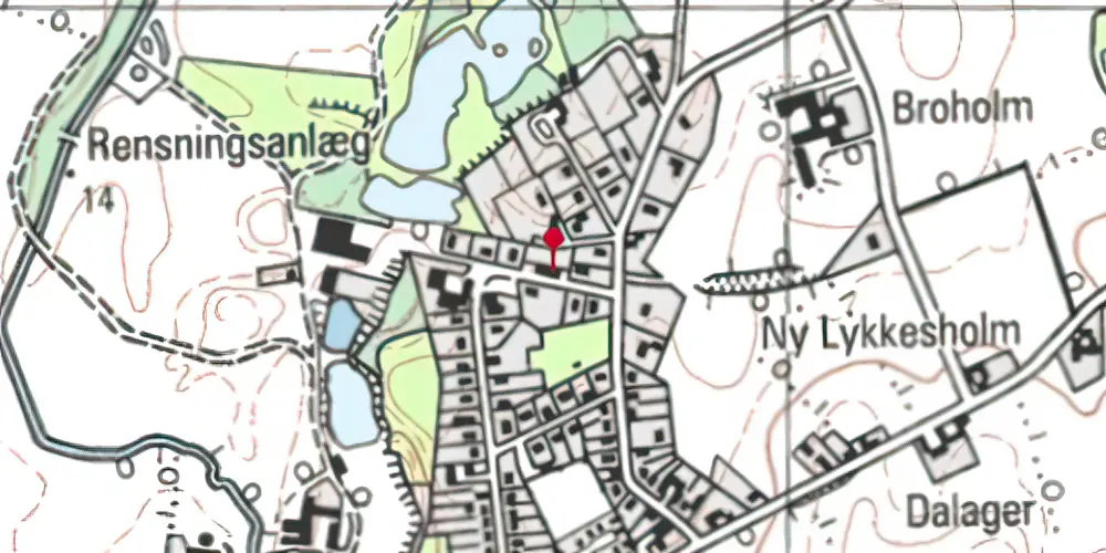Historisk kort over Harndrup Station Historisk kort over Harndrup Station