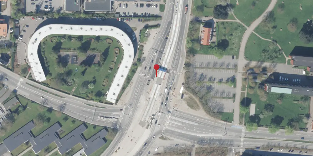 Historisk kort over Gladsaxe Rådhus Letbanestation