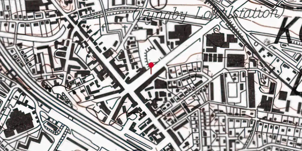 Historisk kort over Lyngby Centrum Letbanestation Historisk kort over Lyngby Centrum Letbanestation